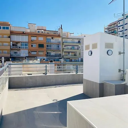 アパート Atico Con Gran Terraza En El Centro A 50 Metros De La Playa